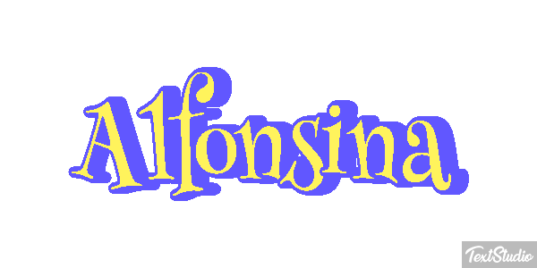 Alfonsina Efecto de texto