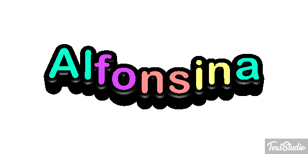 Alfonsina Efecto de texto