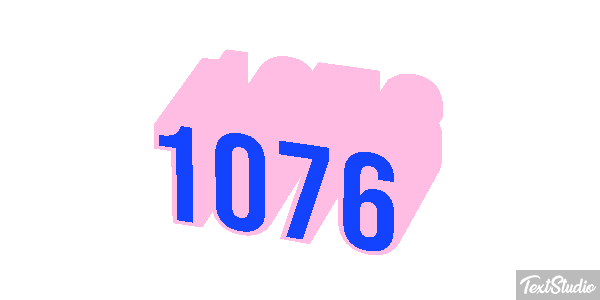 1076 Text effect