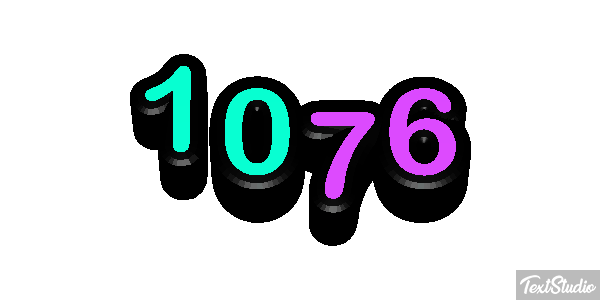 1076 Text effect