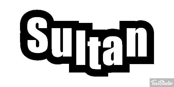 Sultan Efecto de texto