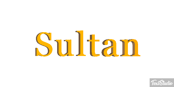 Sultan Efecto de texto