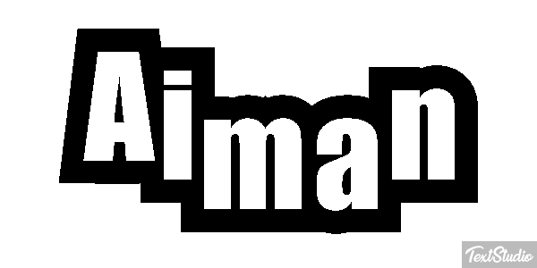 Aiman Effet de texte