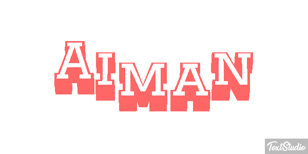 Aiman Effet de texte
