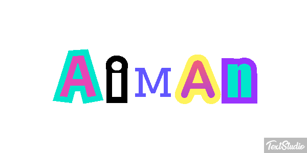 Aiman Effet de texte