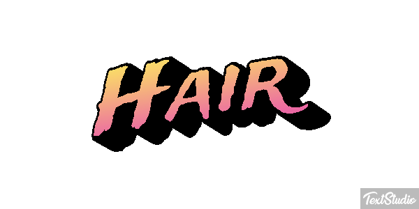 Hair Effet de texte