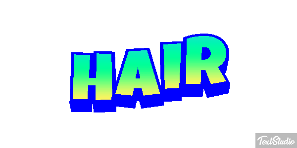 Hair Effet de texte
