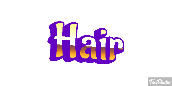 Hair Effet de texte