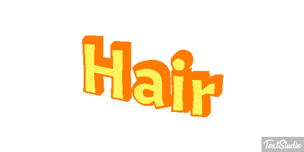 Hair Effet de texte