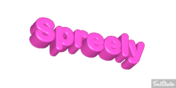 Spreely Text effect