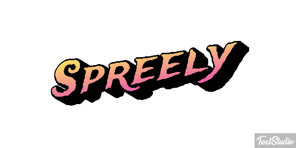 Spreely Text effect