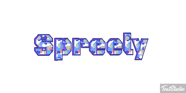 Spreely Text effect