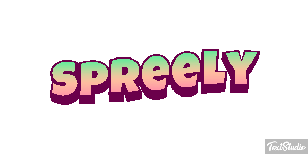 Spreely Text effect