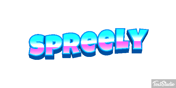 Spreely Text effect