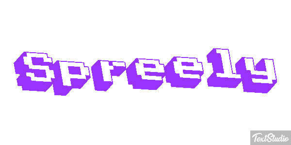 Spreely Text effect