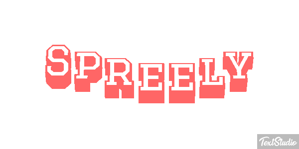 Spreely Text effect