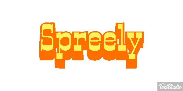 Spreely Text effect