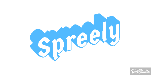Spreely Text effect