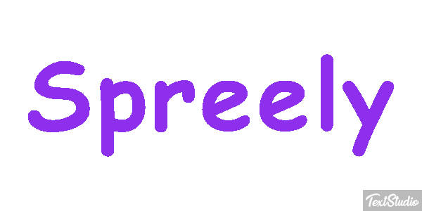 Spreely Text effect