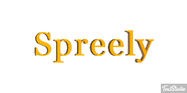 Spreely Text effect