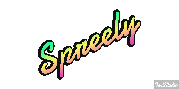 Spreely Text effect