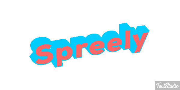 Spreely Text effect