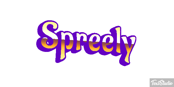 Spreely Text effect