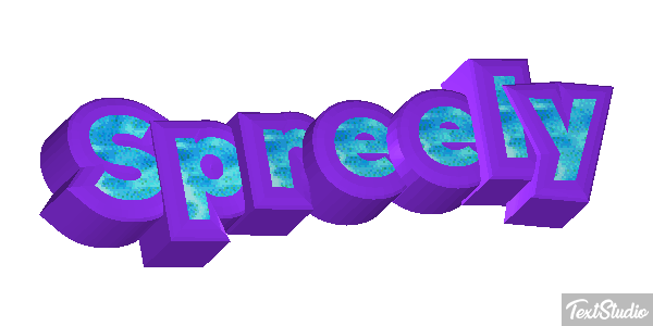 Spreely Text effect