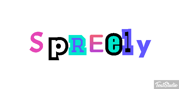 Spreely Text effect