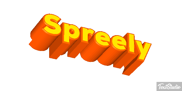Spreely Text effect