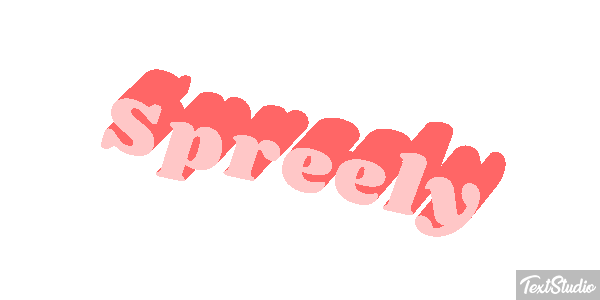 Spreely Text effect