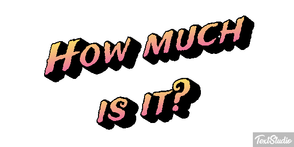 How Much Is It? Text effect