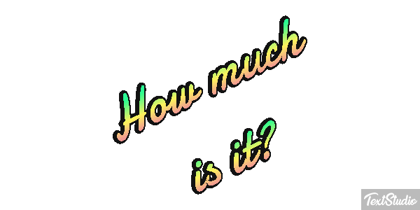How Much Is It? Text effect