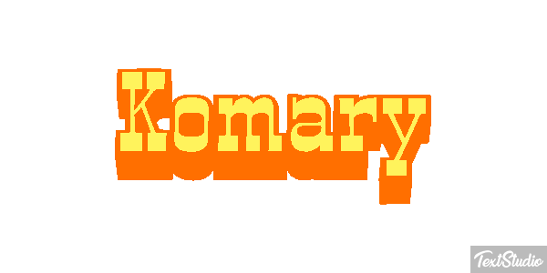Komary Efekt tekstowy
