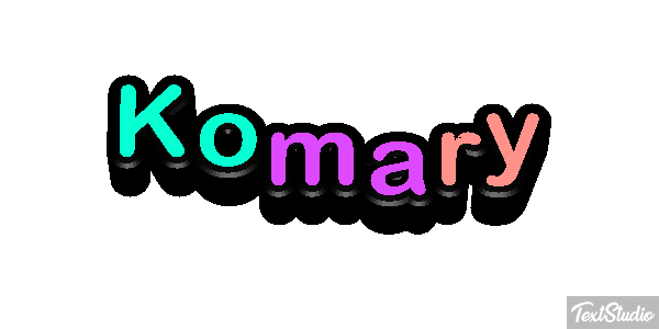 Komary Efekt tekstowy