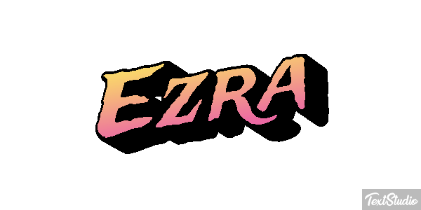 Ezra Text effect