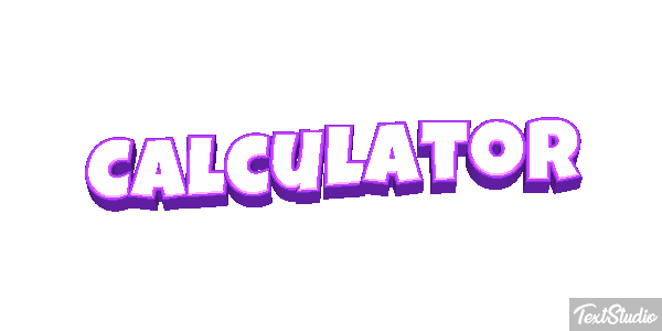 Calculator Effet de texte