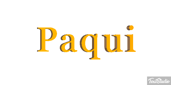 Paqui Efecto de texto