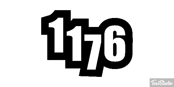 1176 Text effect