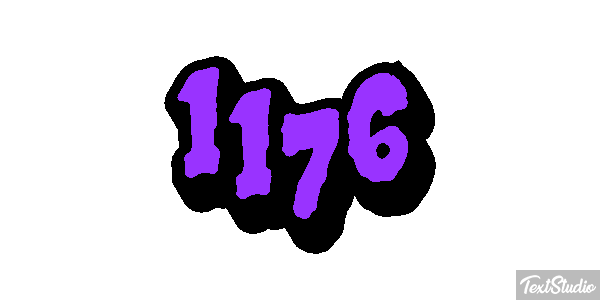 1176 Text effect