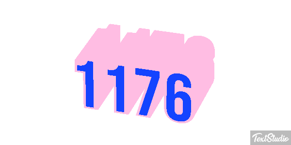 1176 Text effect