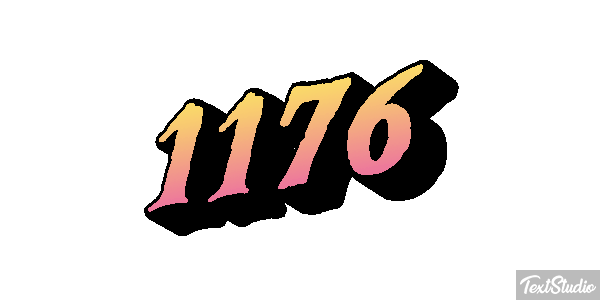 1176 Text effect