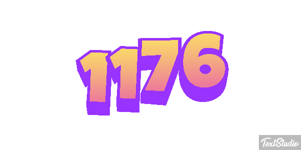 1176 Text effect