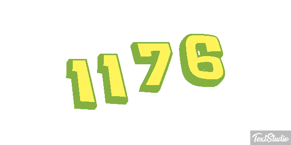 1176 Text effect