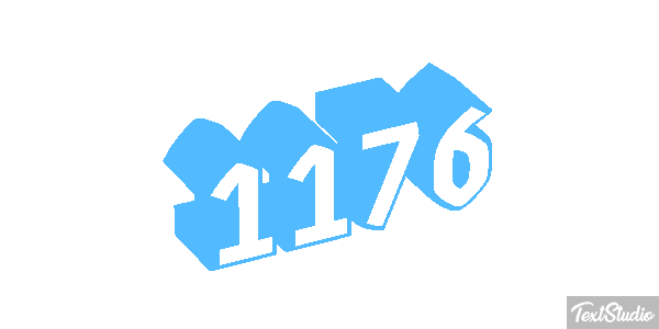 1176 Text effect