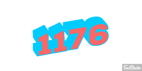 1176 Text effect