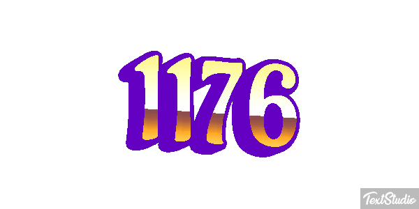 1176 Text effect