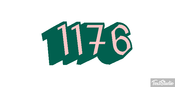 1176 Text effect