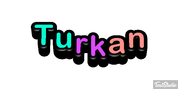 Türkan Text effect