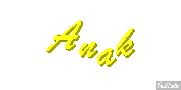 Anak Text effect